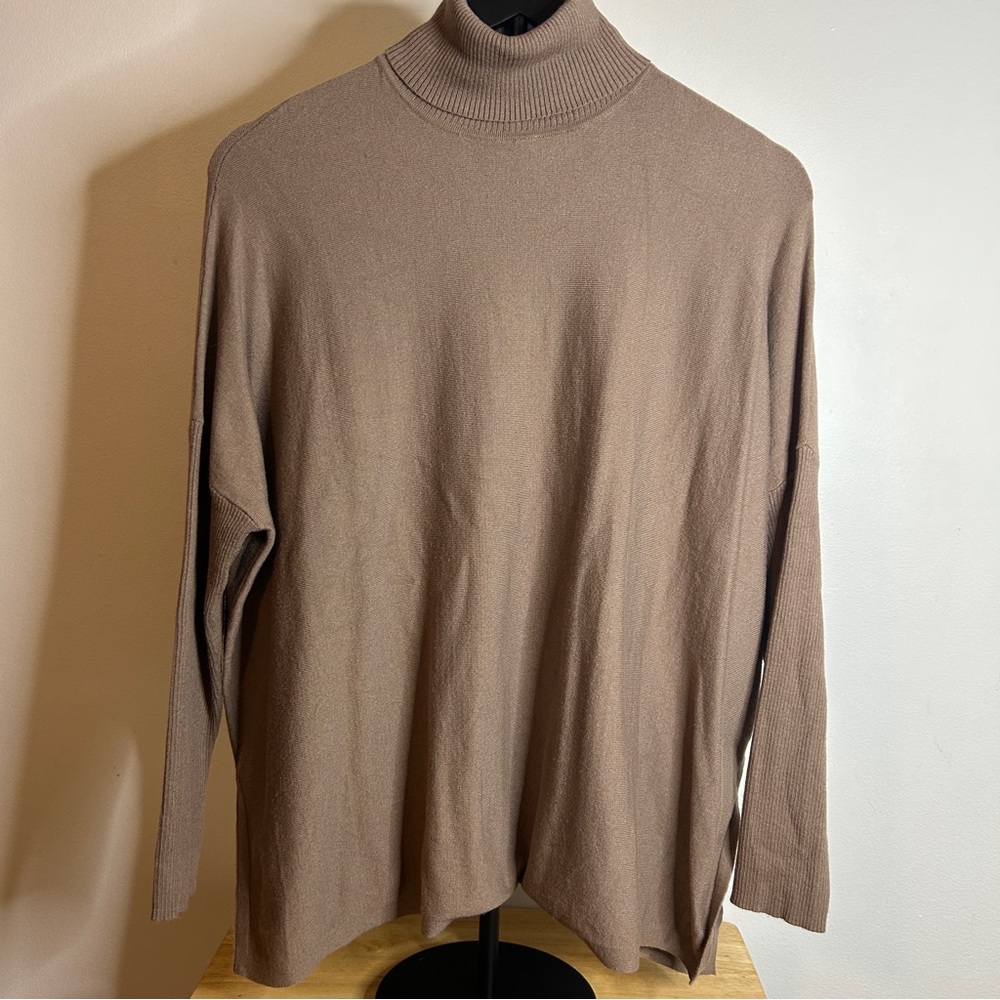 Reiss Taupe Sophia Turtleneck Sweater